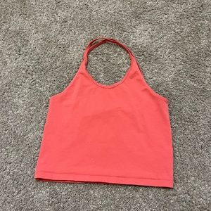 coral tank top